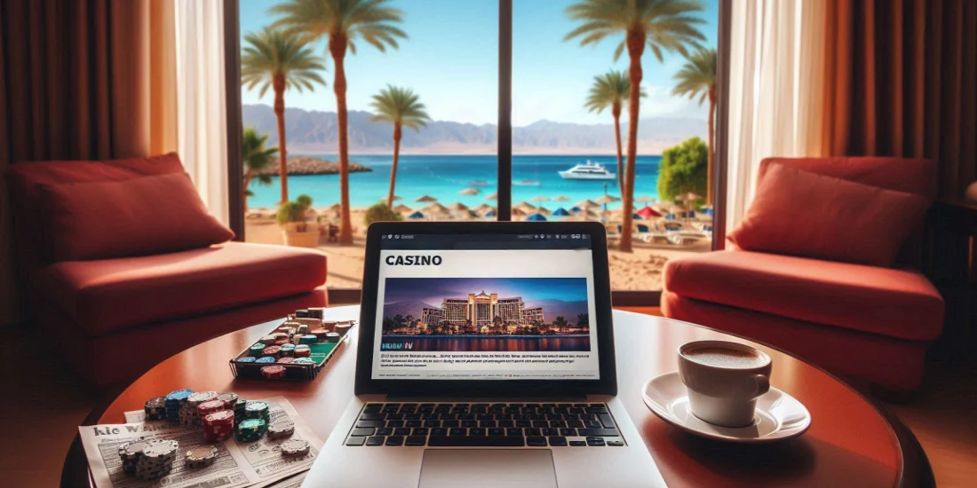 casino news on a laptop